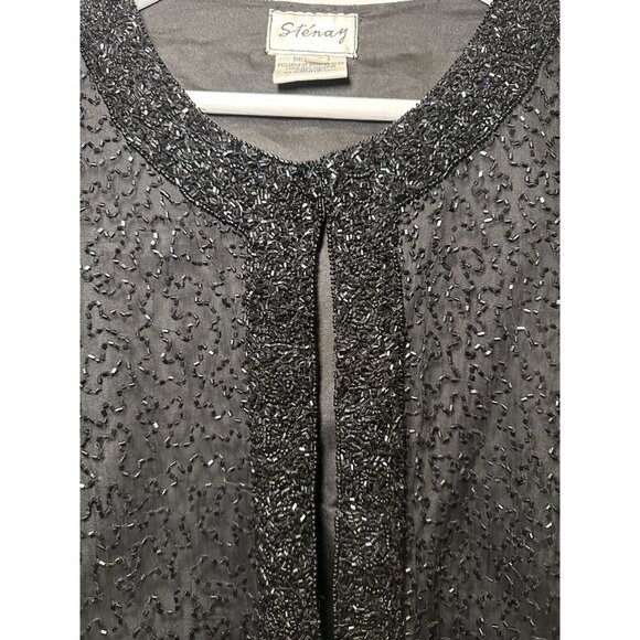 Sténay Beaded Longsleeve Jacket Top Size M - Picture 6 of 11